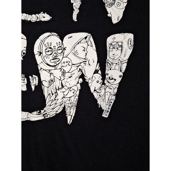 Artsy Anvil Lightweight Men's T-Shirt Black Ten Hun Graphic People Letters 2XL - Picture 3 of 9